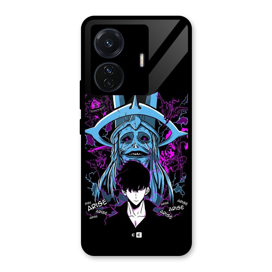 Jinwoo Arise Glass Back Case for Vivo T1 Pro