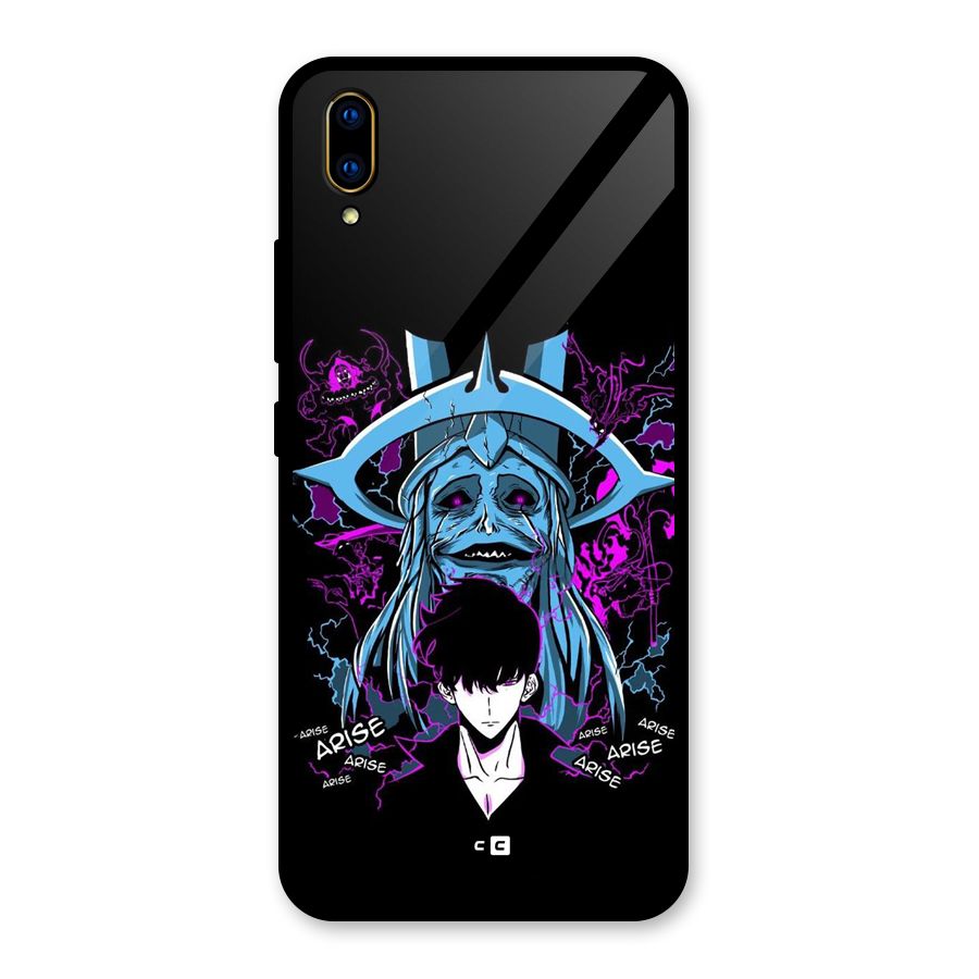 Jinwoo Arise Glass Back Case for Vivo V11 Pro