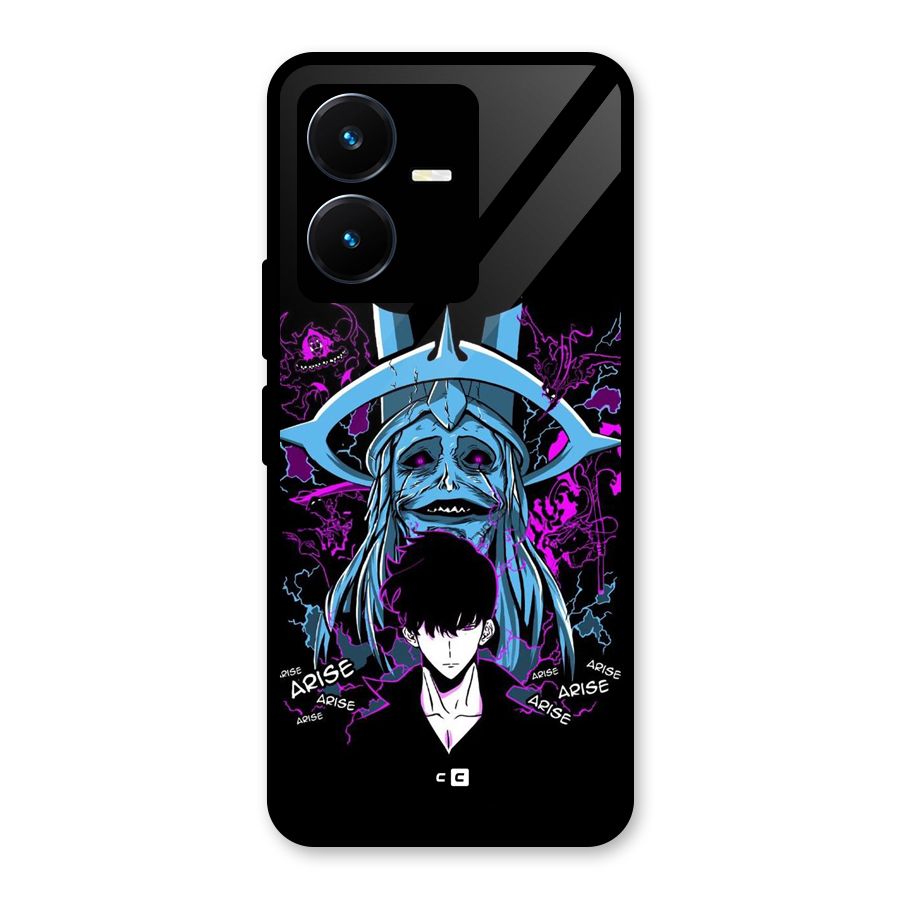 Jinwoo Arise Glass Back Case for Vivo Y22s