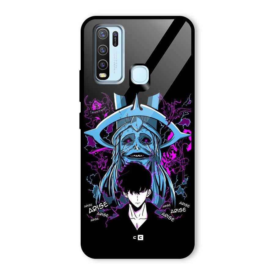 Jinwoo Arise Glass Back Case for Vivo Y30