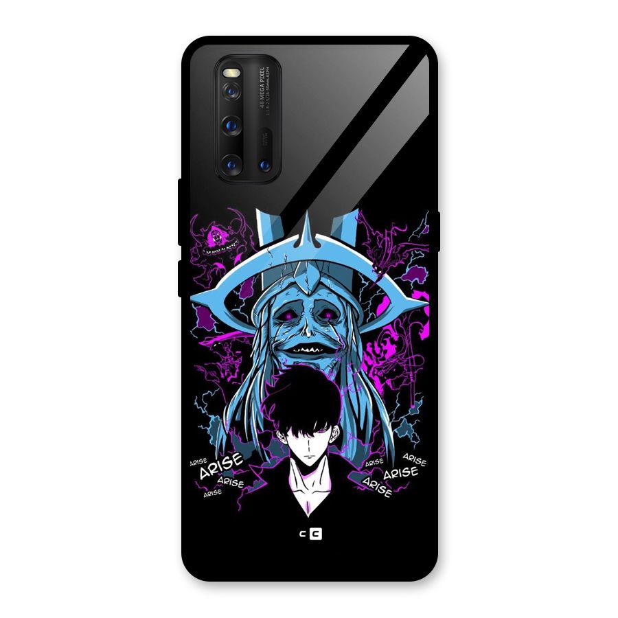 Jinwoo Arise Glass Back Case for Vivo iQOO 3