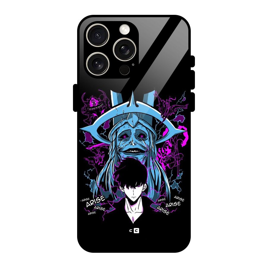Jinwoo Arise Glass Back Case for iPhone 15 Pro Max