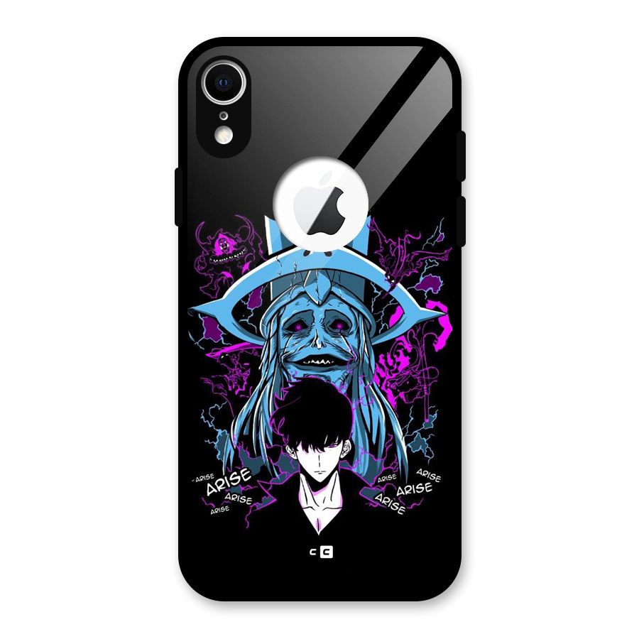 Jinwoo Arise Glass Back Case for iPhone XR Logo Cut