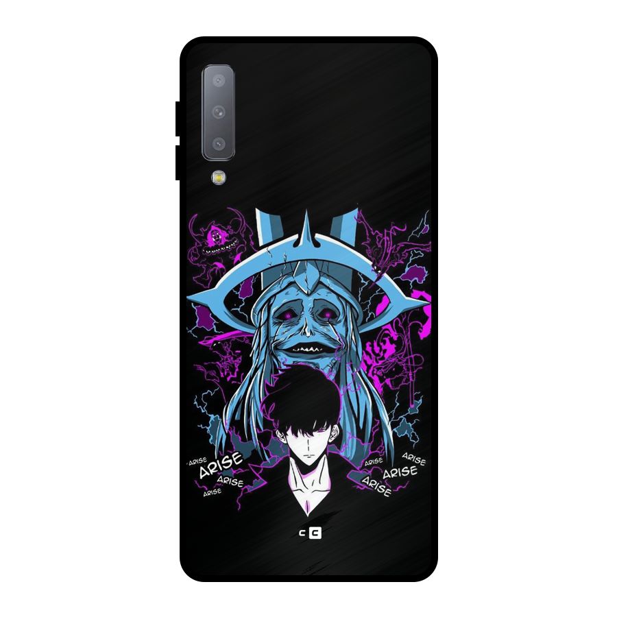 Jinwoo Arise Metal Back Case for Galaxy A7 (2018)