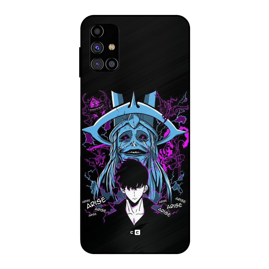 Jinwoo Arise Metal Back Case for Galaxy M31s