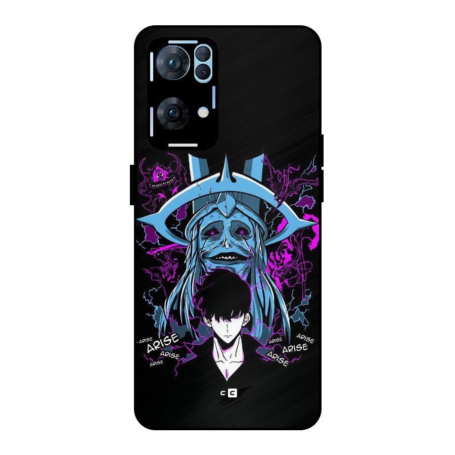 Jinwoo Arise Metal Back Case for Oppo Reno7 Pro 5G
