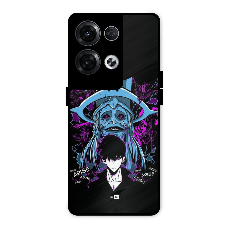Jinwoo Arise Metal Back Case for Oppo Reno8 Pro 5G
