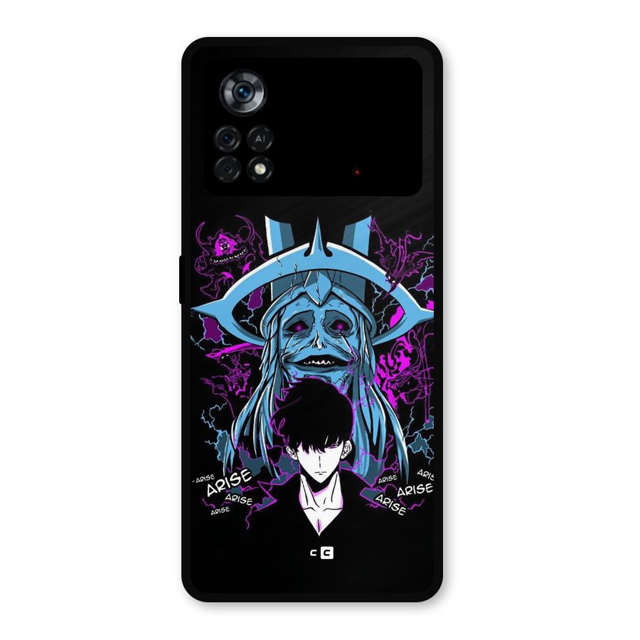 Jinwoo Arise Metal Back Case for Poco X4 Pro 5G