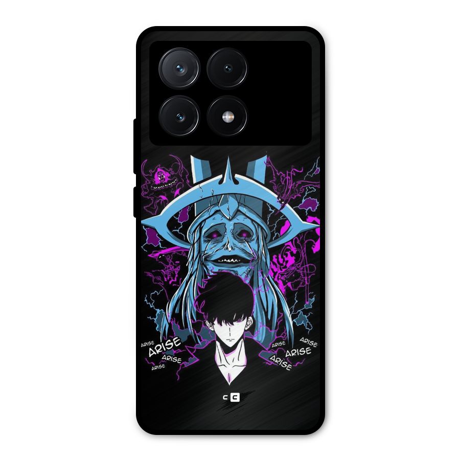 Jinwoo Arise Metal Back Case for Poco X6 Pro
