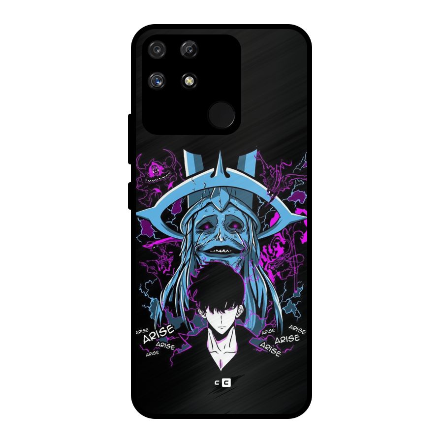 Jinwoo Arise Metal Back Case for Realme Narzo 50A