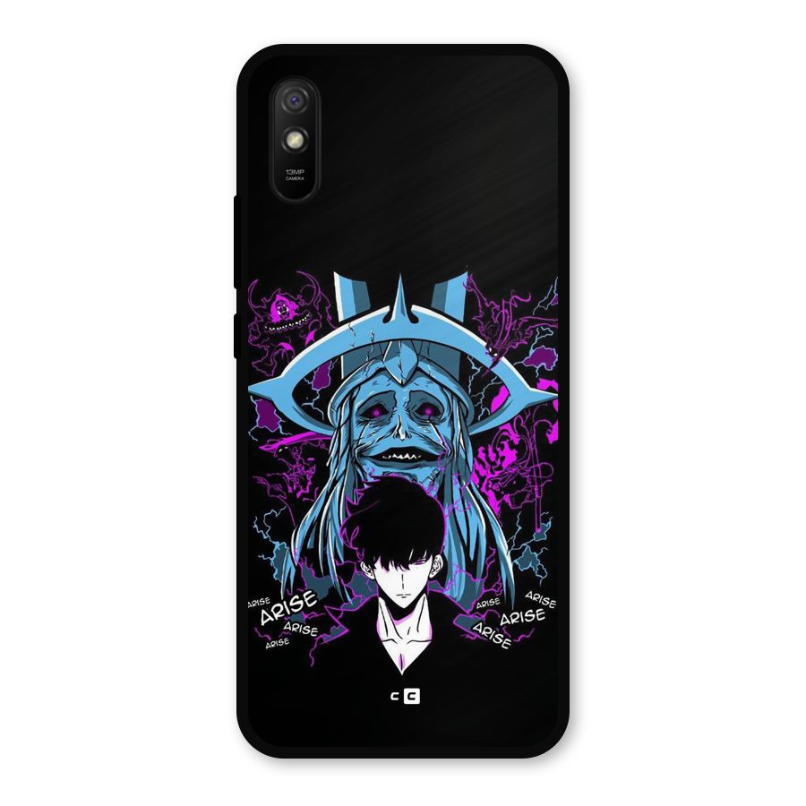 Jinwoo Arise Metal Back Case for Redmi 9a