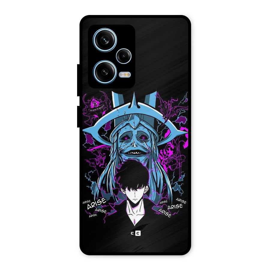Jinwoo Arise Metal Back Case for Redmi Note 12 Pro