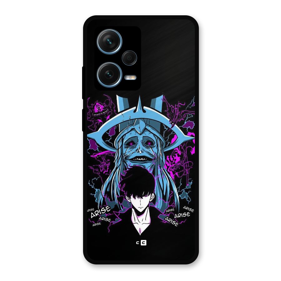Jinwoo Arise Metal Back Case for Redmi Note 12 Pro Plus 5G