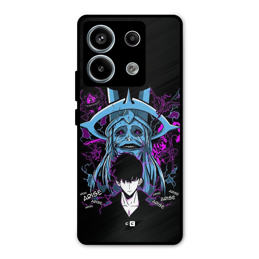 Jinwoo Arise Metal Back Case for Redmi Note 13 Pro 5G