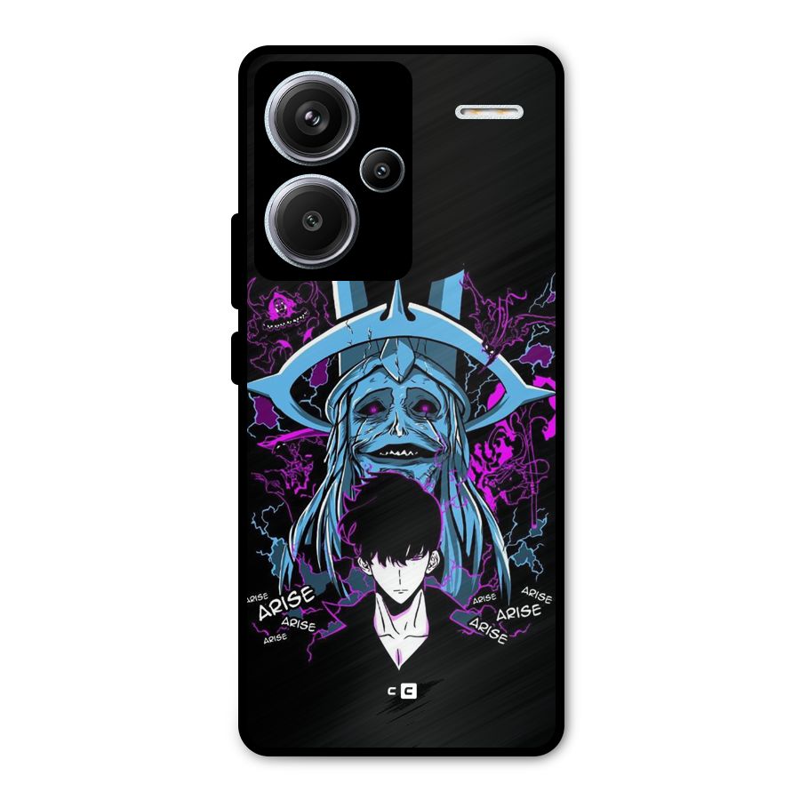 Jinwoo Arise Metal Back Case for Redmi Note 13 Pro Plus