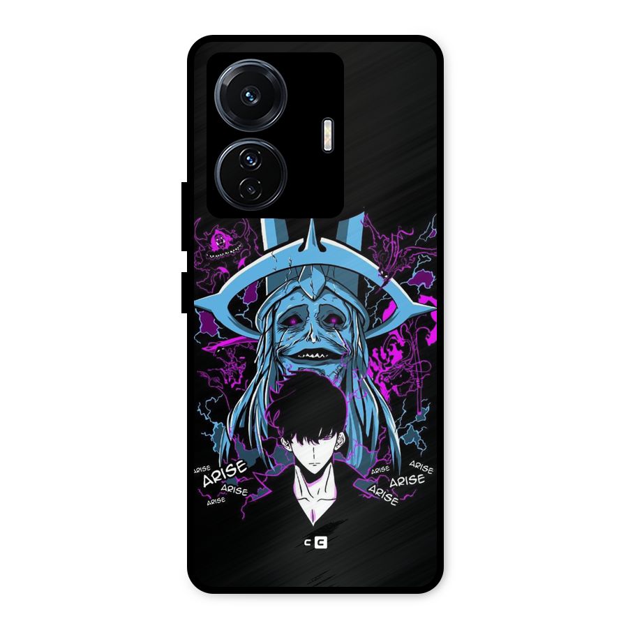 Jinwoo Arise Metal Back Case for Vivo T1 Pro