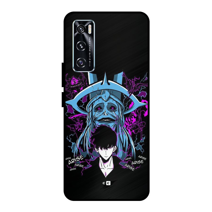 Jinwoo Arise Metal Back Case for Vivo V20 SE