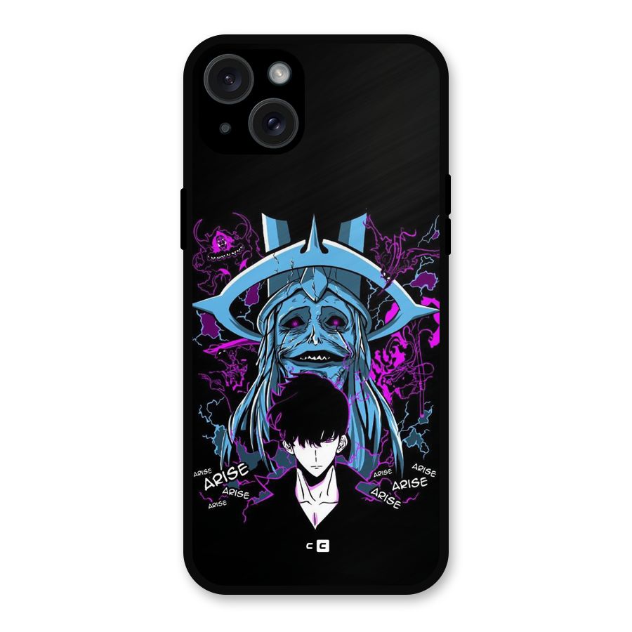 Jinwoo Arise Metal Back Case for iPhone 15 Plus