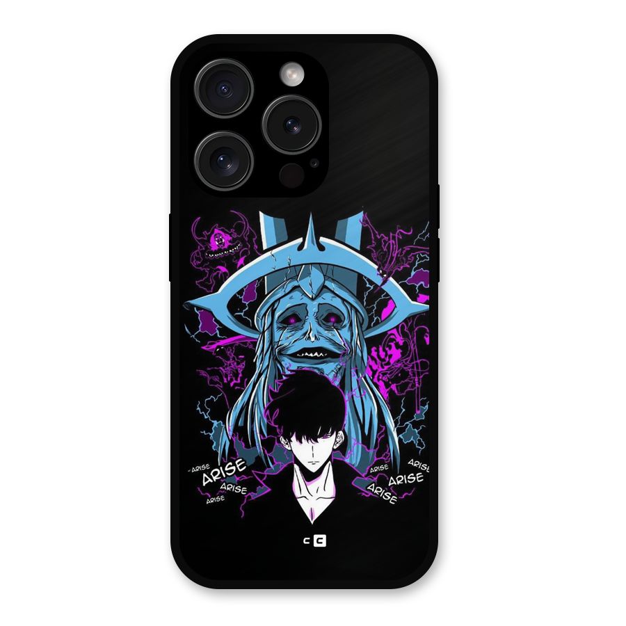 Jinwoo Arise Metal Back Case for iPhone 15 Pro
