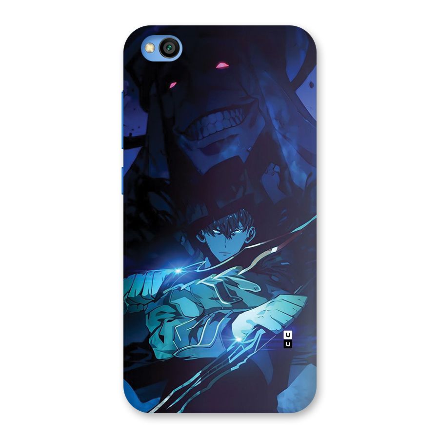 Jinwoo Fighting Mode Back Case for Redmi Go