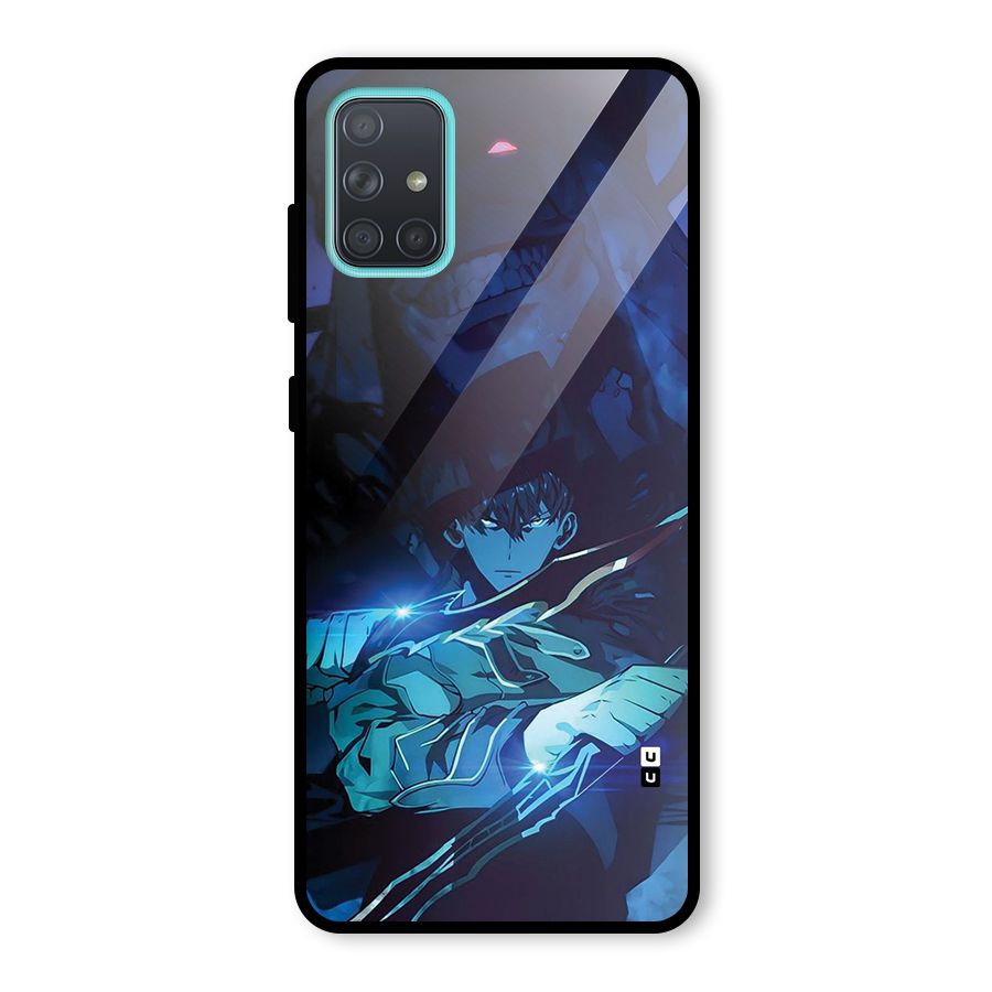 Jinwoo Fighting Mode Glass Back Case for Galaxy A71