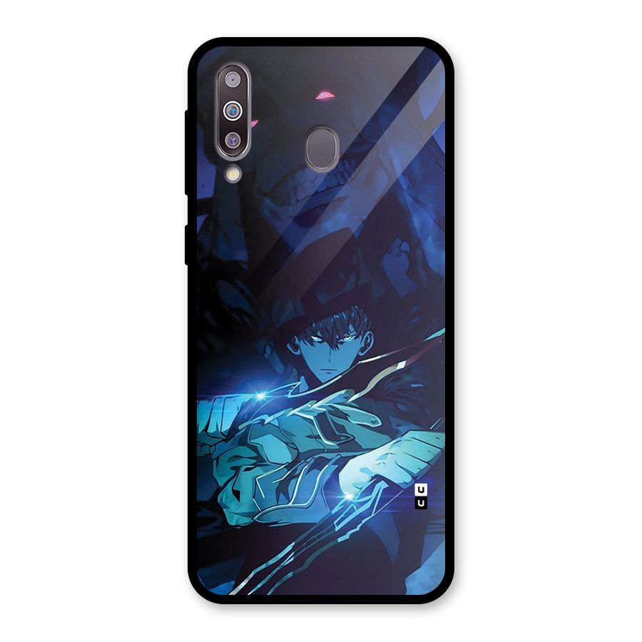 Jinwoo Fighting Mode Glass Back Case for Galaxy M30