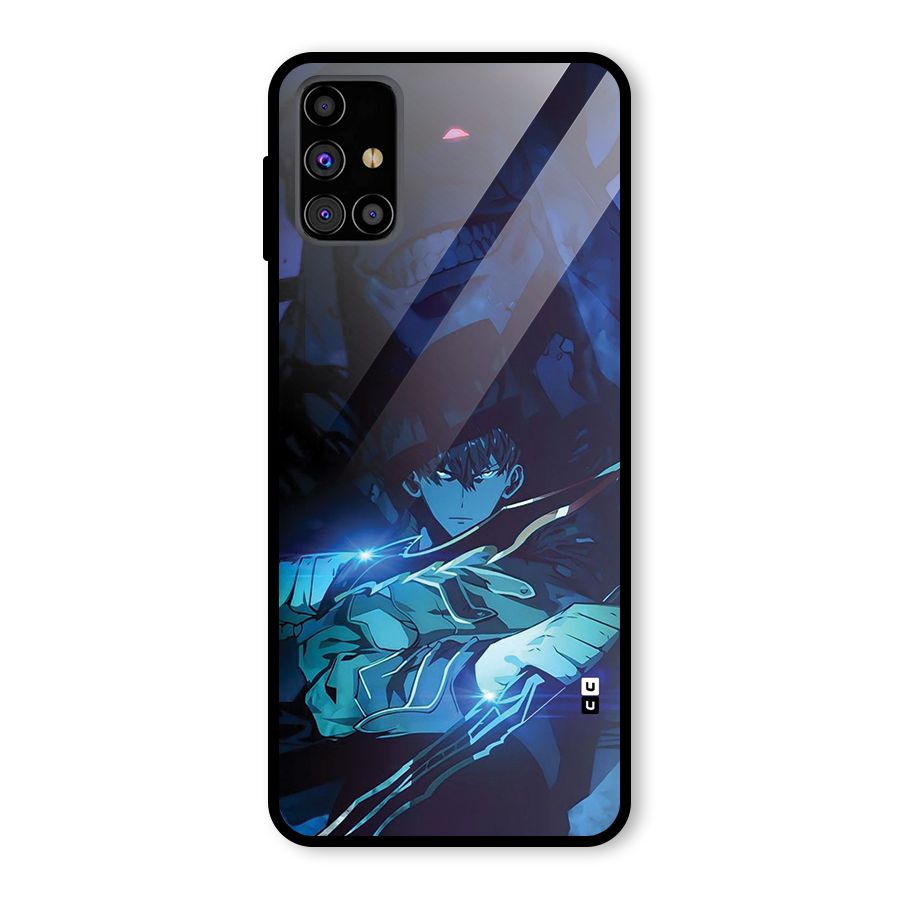 Jinwoo Fighting Mode Glass Back Case for Galaxy M31s