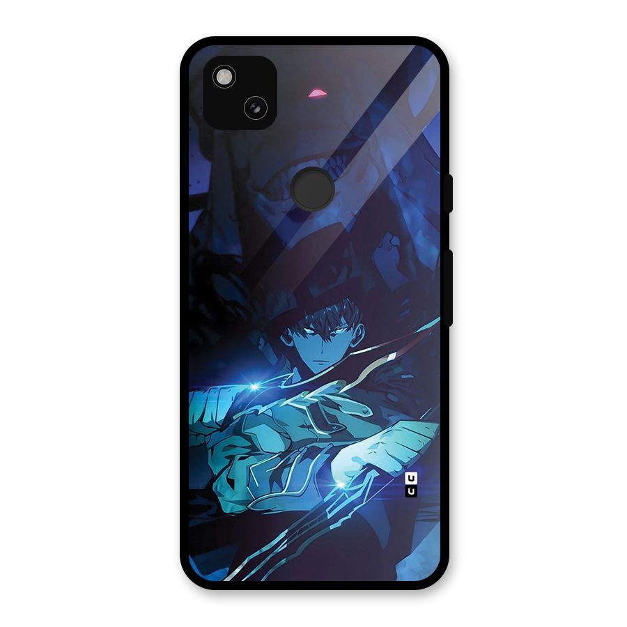 Jinwoo Fighting Mode Glass Back Case for Google Pixel 4a