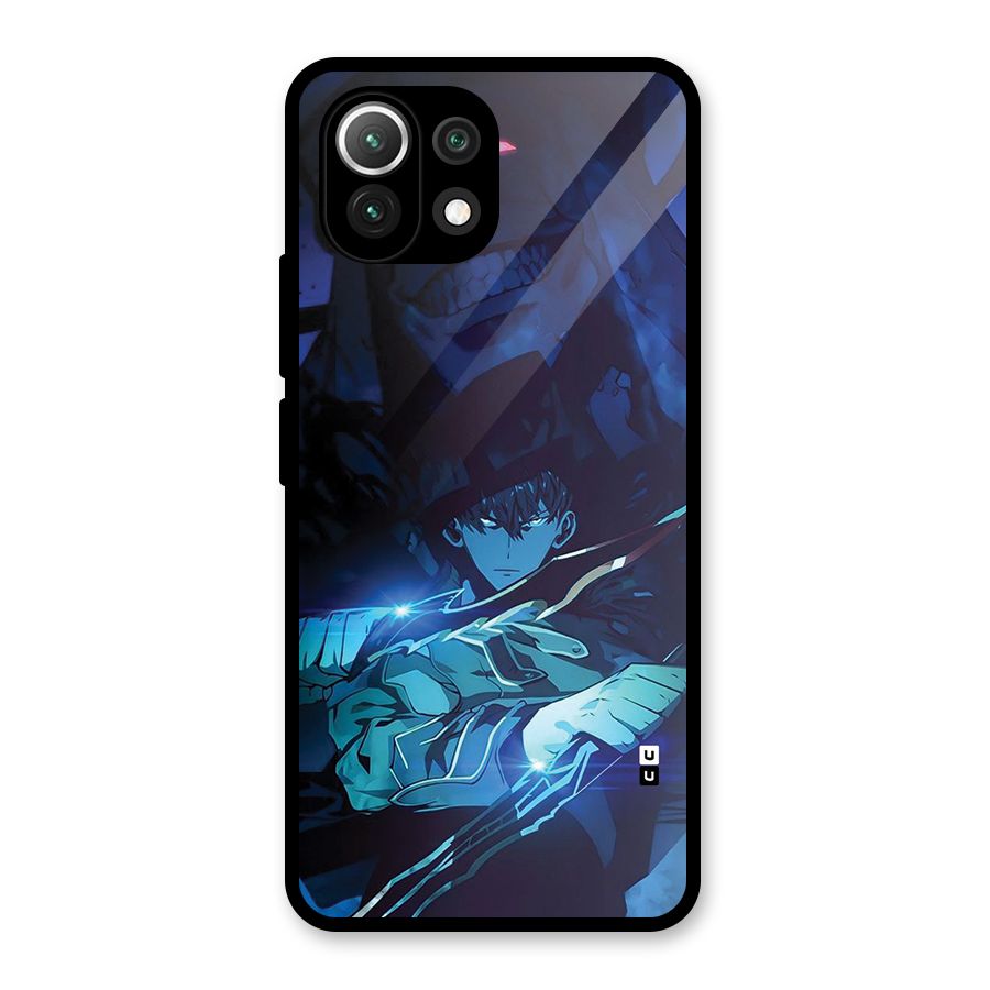 Jinwoo Fighting Mode Glass Back Case for Mi 11 Lite