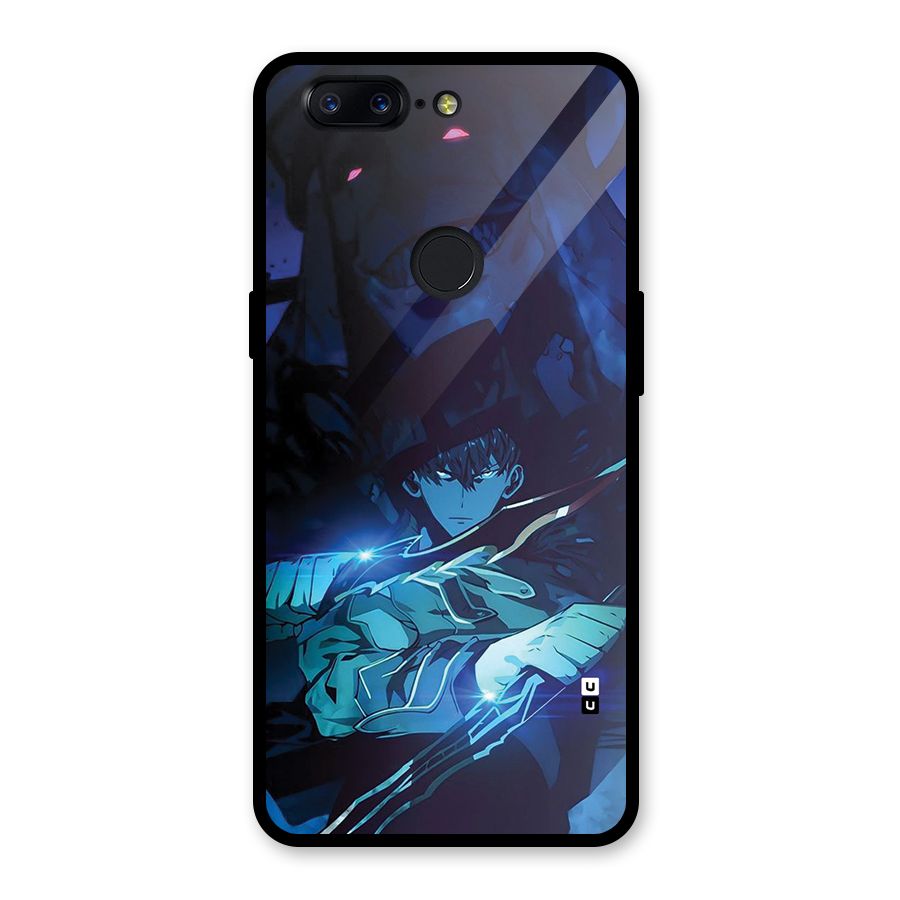 Jinwoo Fighting Mode Glass Back Case for OnePlus 5T