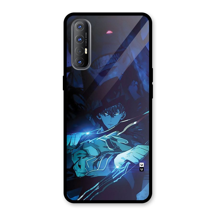 Jinwoo Fighting Mode Glass Back Case for Oppo Reno3 Pro