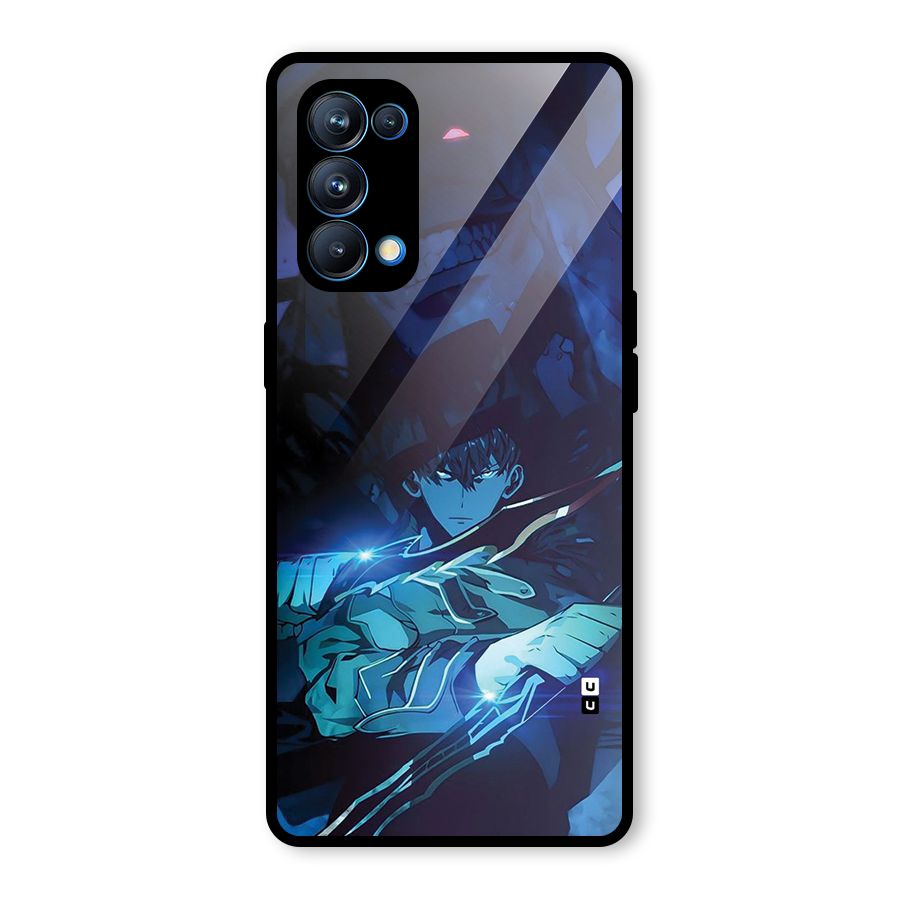 Jinwoo Fighting Mode Glass Back Case for Oppo Reno5 Pro 5G