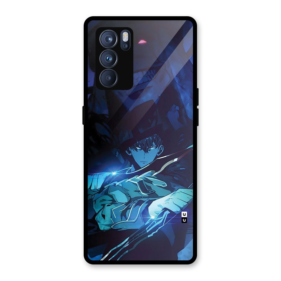 Jinwoo Fighting Mode Glass Back Case for Oppo Reno6 Pro 5G