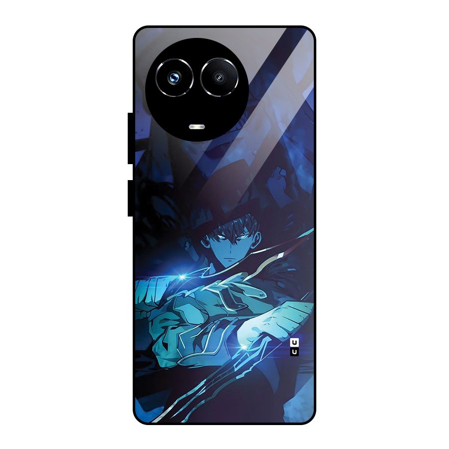 Jinwoo Fighting Mode Glass Back Case for Realme 11X