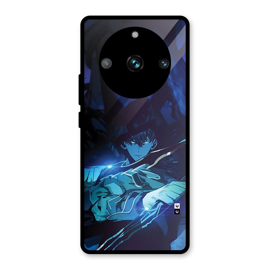 Jinwoo Fighting Mode Glass Back Case for Realme 11 Pro Plus