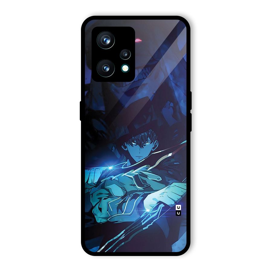 Jinwoo Fighting Mode Glass Back Case for Realme 9 Pro Plus 5G