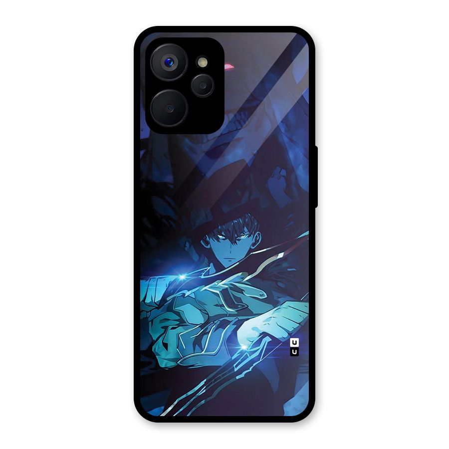 Jinwoo Fighting Mode Glass Back Case for Realme 9i 5G