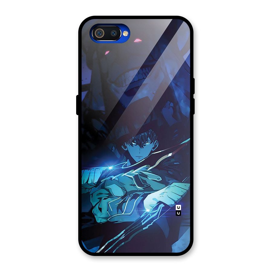 Jinwoo Fighting Mode Glass Back Case for Realme C2