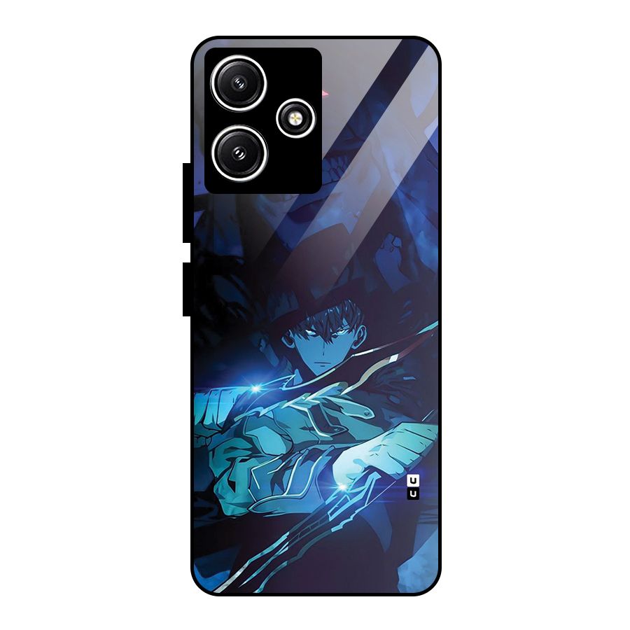 Jinwoo Fighting Mode Glass Back Case for Redmi 12 5G
