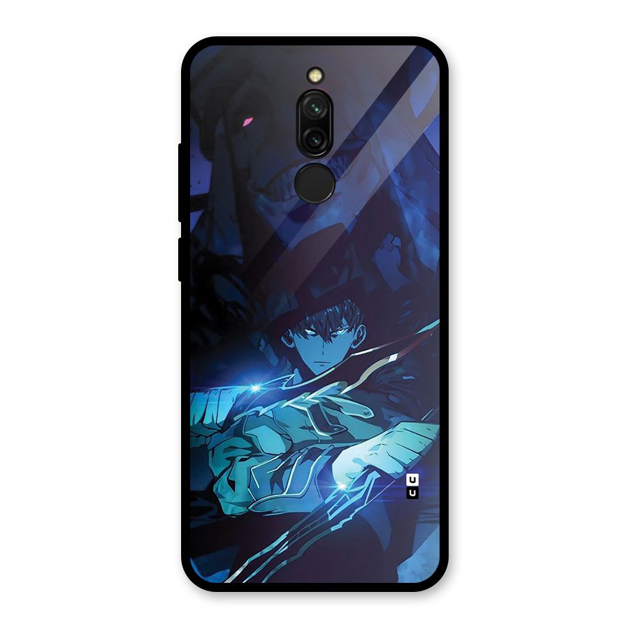 Jinwoo Fighting Mode Glass Back Case for Redmi 8