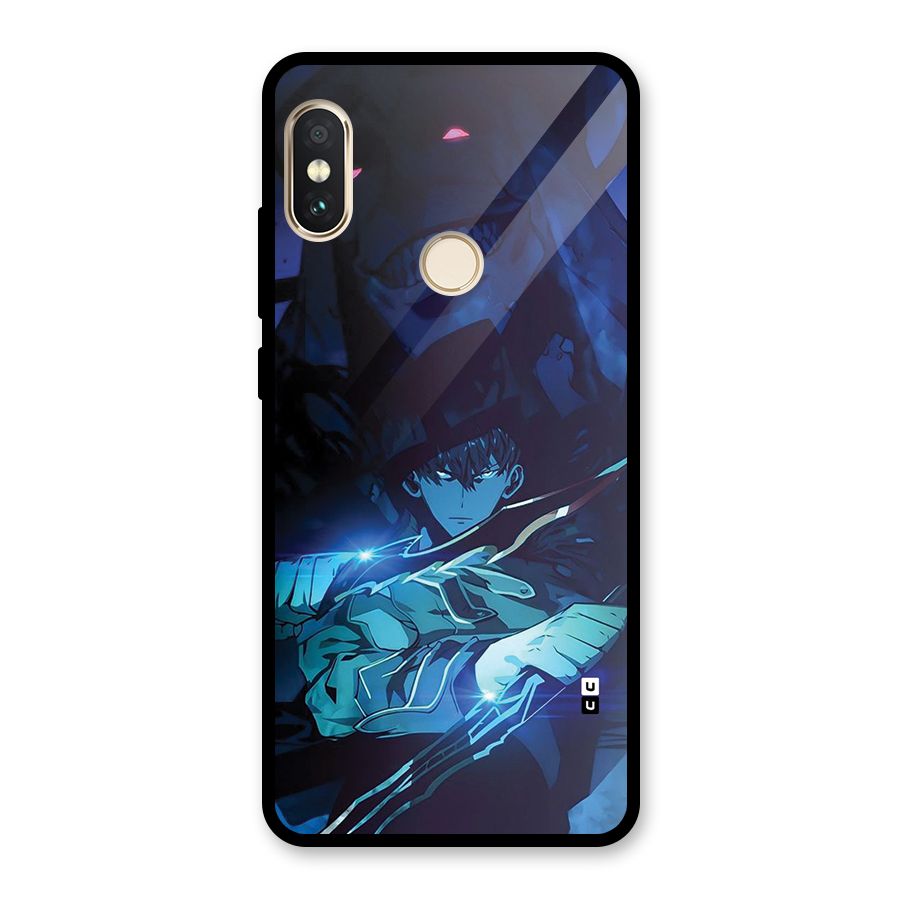 Jinwoo Fighting Mode Glass Back Case for Redmi Note 5 Pro