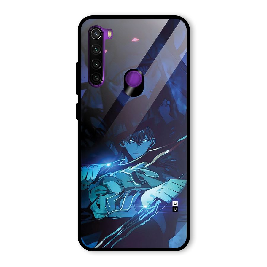 Jinwoo Fighting Mode Glass Back Case for Redmi Note 8