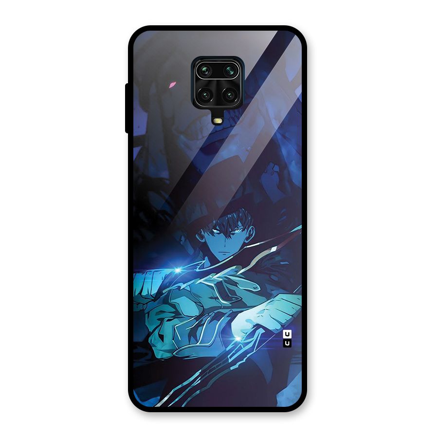 Jinwoo Fighting Mode Glass Back Case for Redmi Note 9 Pro