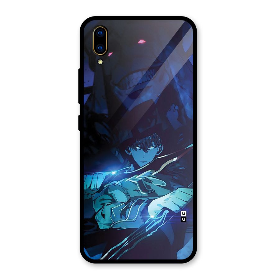 Jinwoo Fighting Mode Glass Back Case for Vivo V11 Pro