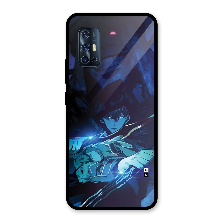 Jinwoo Fighting Mode Glass Back Case for Vivo V17