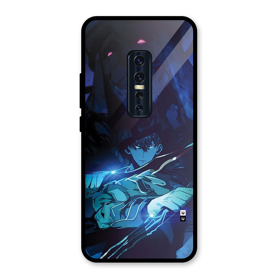 Jinwoo Fighting Mode Glass Back Case for Vivo V17 Pro