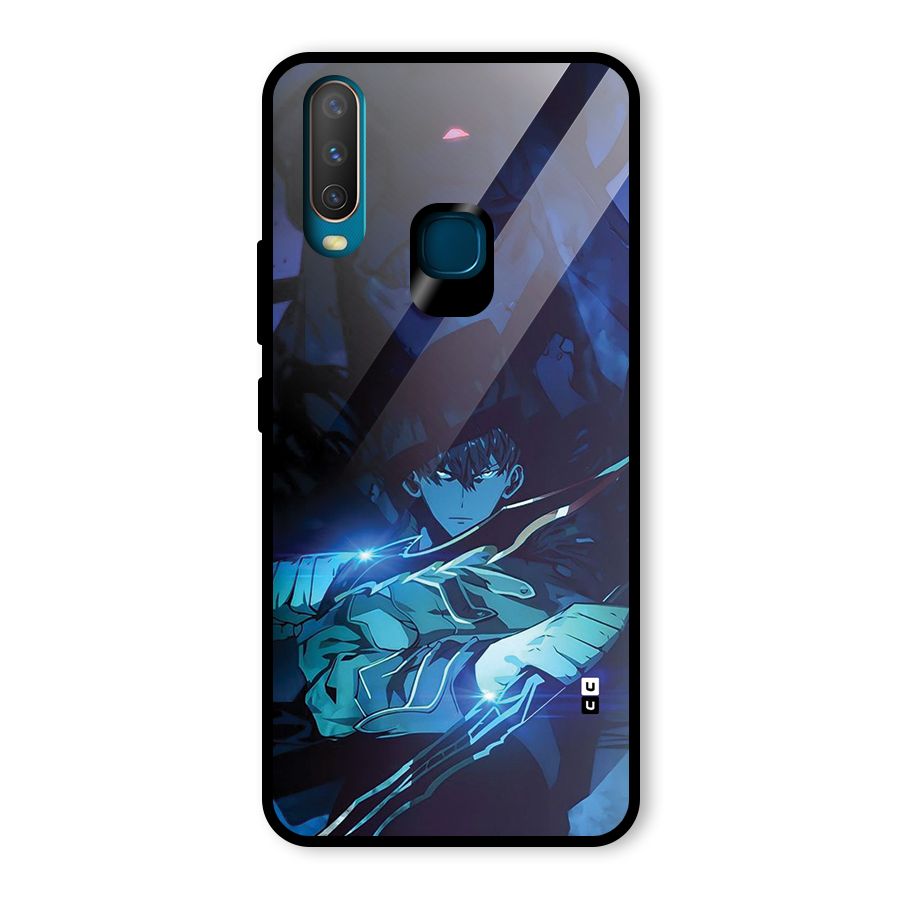 Jinwoo Fighting Mode Glass Back Case for Vivo Y17