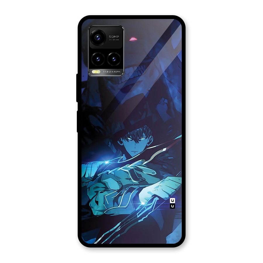Jinwoo Fighting Mode Glass Back Case for Vivo Y21T