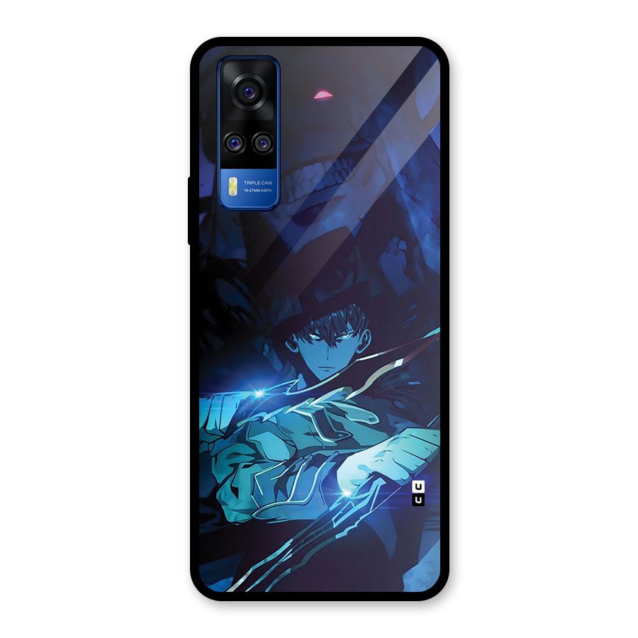 Jinwoo Fighting Mode Glass Back Case for Vivo Y31