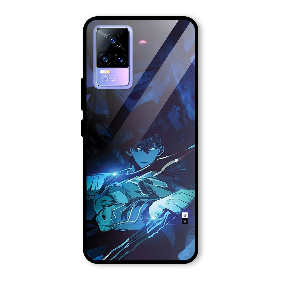 Jinwoo Fighting Mode Glass Back Case for Vivo Y73